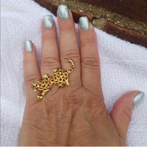 Vintage KJL panther ring 6 and up